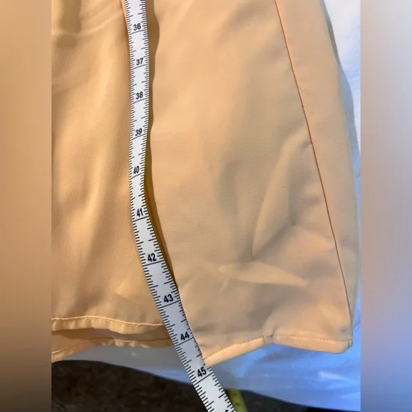 NWT A&F plunged neck slip midi dress size Medium petite in orange - Picture 5 of 9